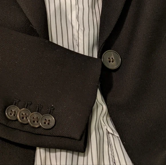 Forever 21 Black Blazer Size 4 - Picture 4 of 6